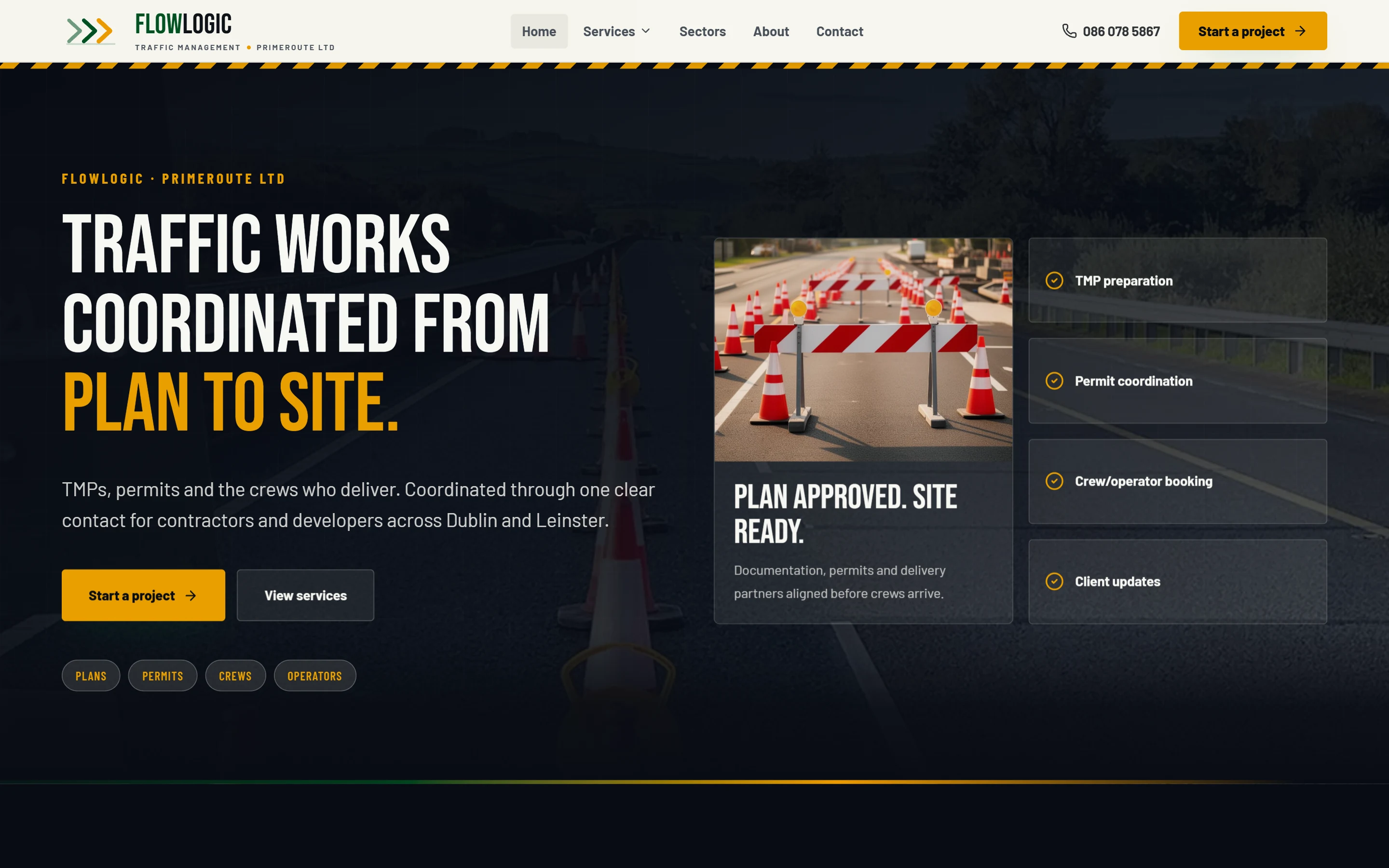 Flow Logic Traffic, site by Eflow