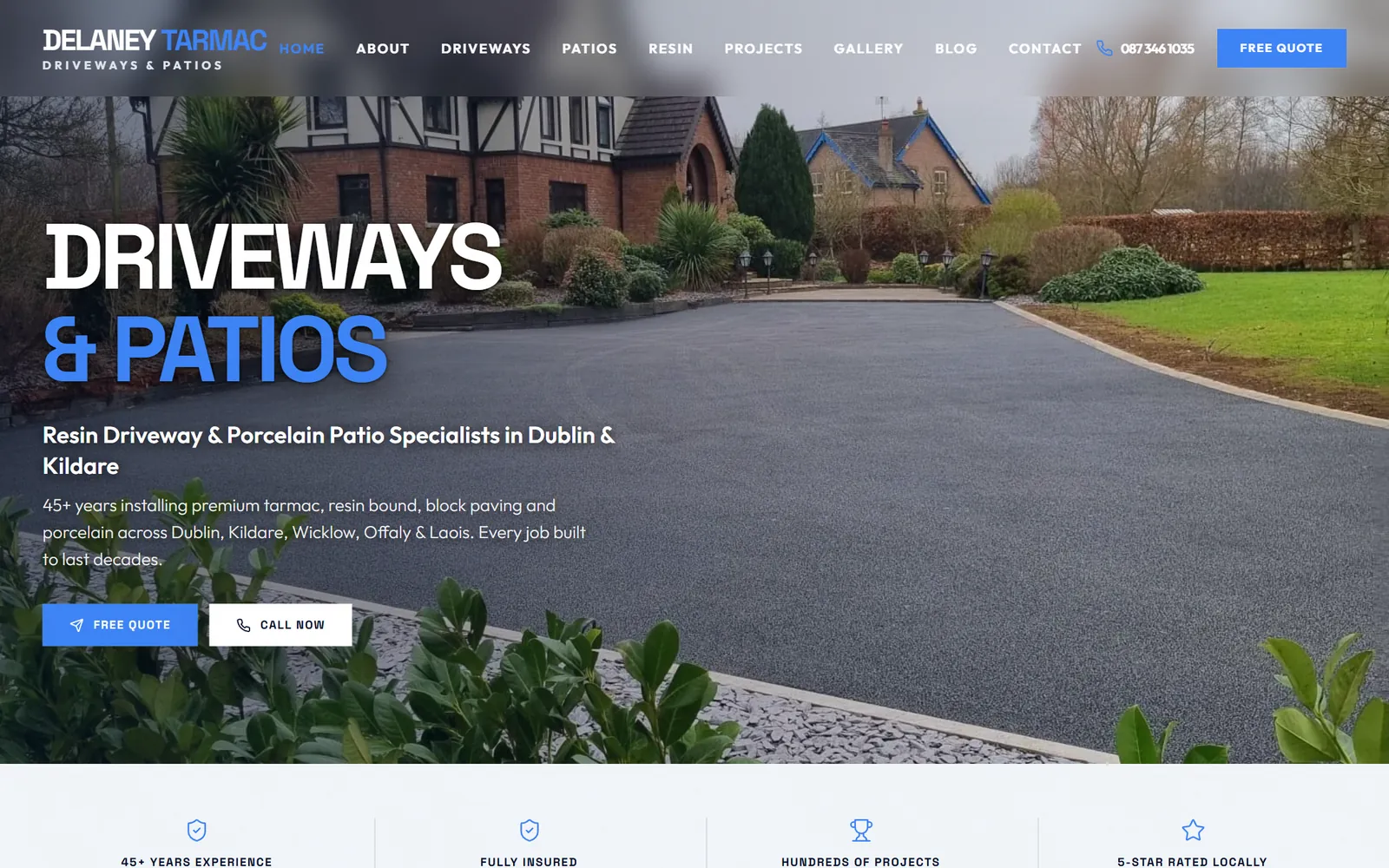 Delaney Tarmac website