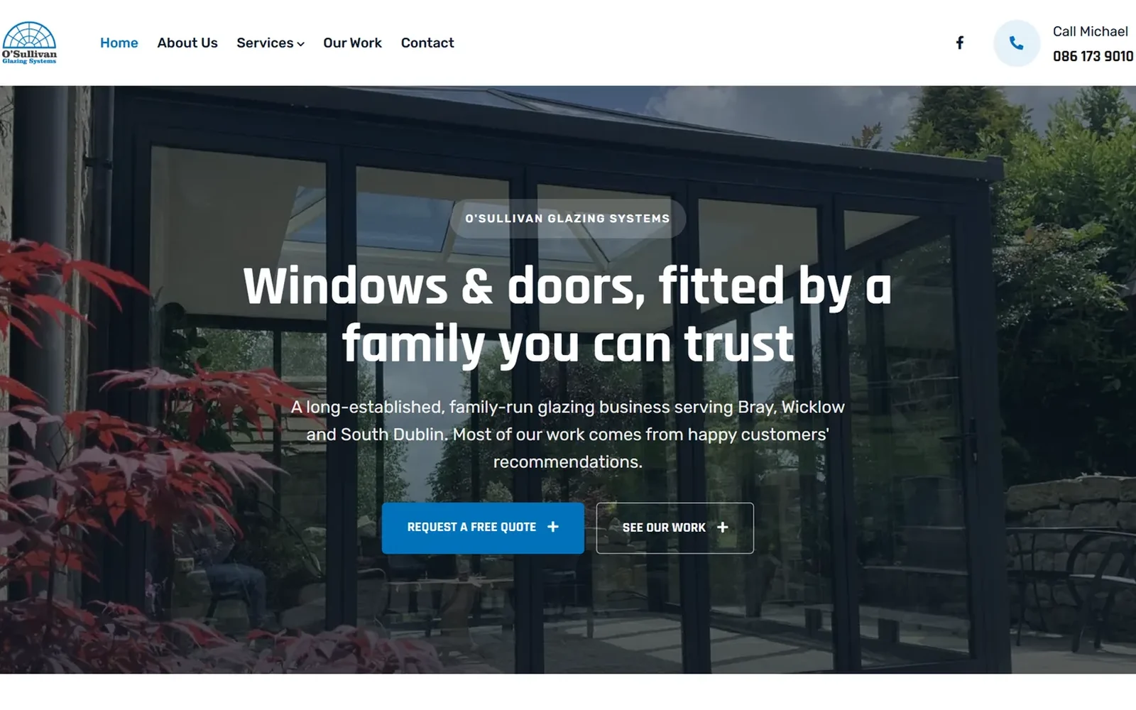 O'Sullivan Glazing website