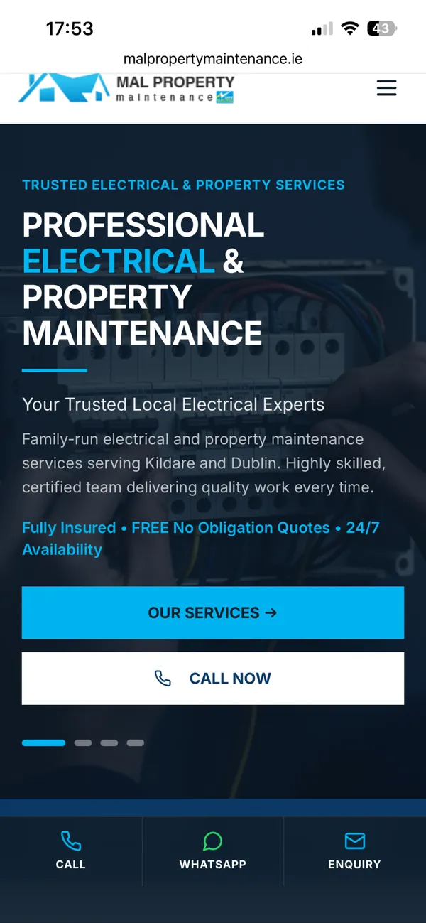 MAL Property website design by Eflow Solutions